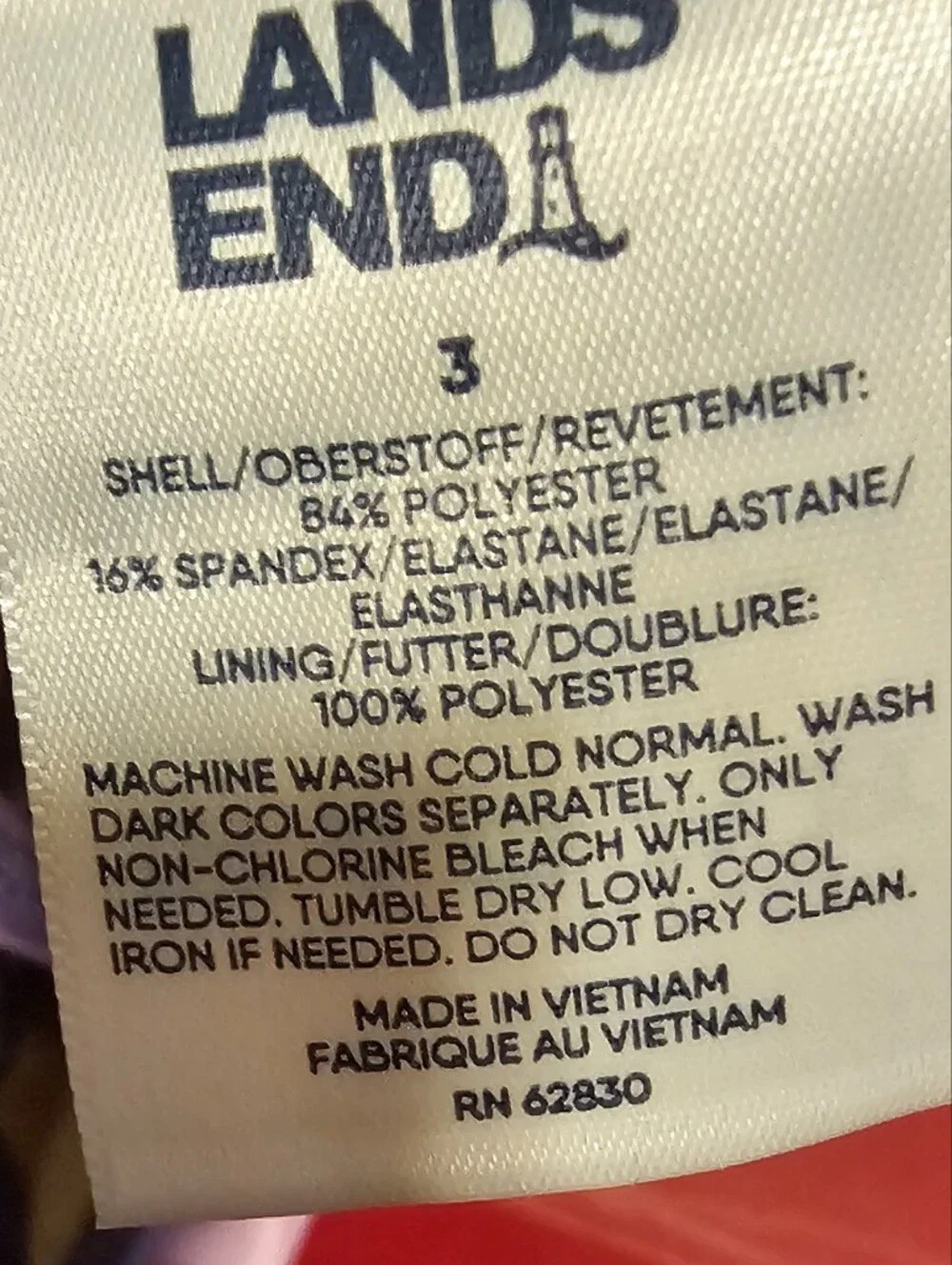 Lands End NEW Baby Swimsuit Tie-dye Color Orchid Texture Sz 3 Month